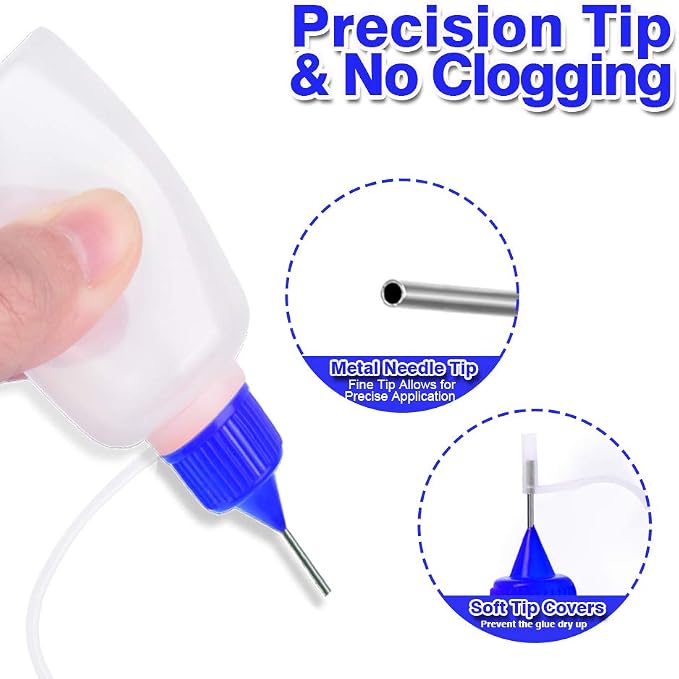 12pcs Precision Tip Applicator Bottles - Image 4