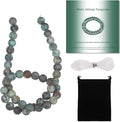 8mm Matte African Turquoise Bead, 15-Inch Matte Round Loose Stone Beads by THRELE