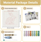 DOODLREAM Rabbit Flower DIY Punch Needle Embroidery Kit - Image 2