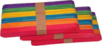 WISYOK 120 Pcs 6” Colored Jumbo Wooden Craft Sticks - Image 5