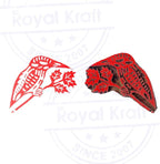 Royal Kraft Wooden Stamps DIY Fabric, Henna Printing Blocks THDtag044 - Image 4