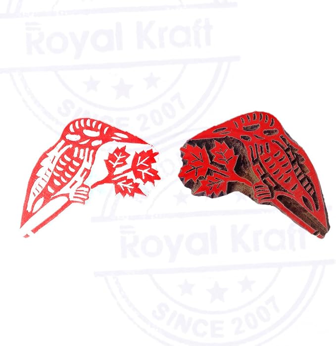 Royal Kraft Wooden Stamps DIY Fabric, Henna Printing Blocks THDtag044 - Image 4