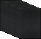 12 Pcs Black Felt Sheets, 8 x 12 Inch, 1mm Thick | Felt Fabric by Moicstiy