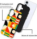 ZHEGAILIAN Case for iPhone 16, Geometric Colors Durable Shockproof Silicone + - Image 4
