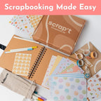 Scrapbook Kit - 80 Page Photo Album DIY Scrapbook - Holds 300+ Photos, - Image 7