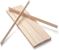 Wooden Dowels for Crafts, Wood Trim Planks Wood Strips Slats for Wall 1/8" × 1" by Coowayze