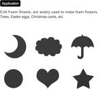 MECCANIXITY EVA Foam Sheets Black 19.7 Inch x 17.7 Inch 0.8mm Thick Crafts Foam - Image 6