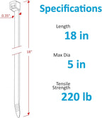 Large Zip Ties 18 inch, Long Zip Ties Heavy Duty - Image 2