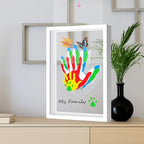 VidwanHome Family Handprint & Hand Casting Kit – DIY Keepsake Frame, Wooden - Image 2