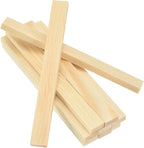 MECCANIXITY 10Pcs Wood Strips Slats, 3/16" x 3/8" x 4" Thin Wood Sticks Flat by MECCANIXITY