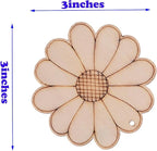 54PCS Unfinished Blank Wooden Cutouts Craft - Image 4