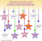 ArtCreativity Star Sand Art Bottle Necklaces, Sand Art Craft Kit - Image 2