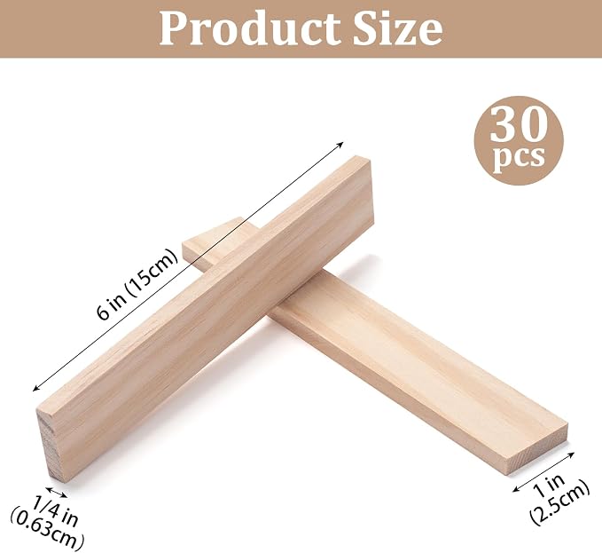 Wood Strips Slats Wooden Dowels - Image 2