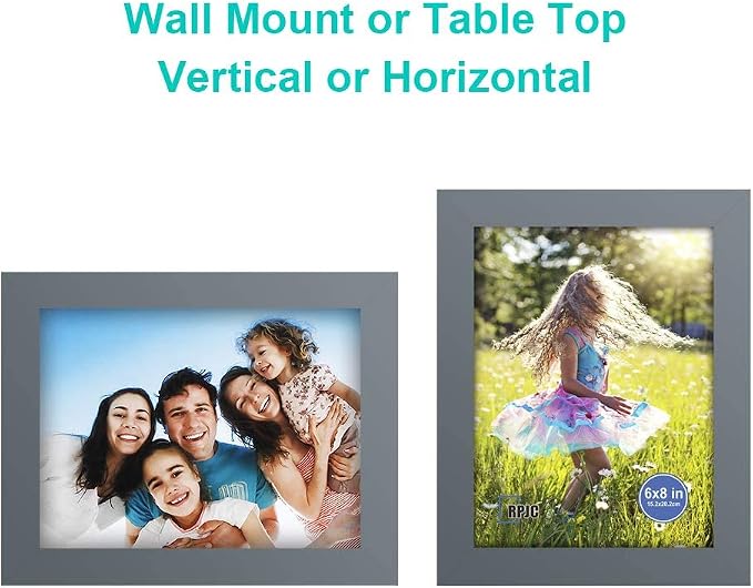 RPJC 6x8 inch Picture Frame Made of Solid Wood and High Definition Glass - Image 5