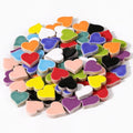 200g Ceramic Mosaic Tiles Pieces, Heart Star Oval Round Flower Shape Mosaics by BuenoarteMosaicStone
