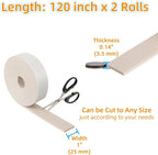 Felt Strips with Adhesive Backing – Furnigear Heavy Duty Cuttable Felt Tape - Image 2
