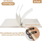 6 Pack Unlined Spiral Notebook for Work - Image 4