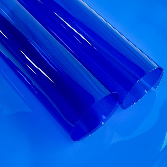 Transparent PVC Faux Leather Sheets, Glossy Waterproof Clear Vinyl Fabric by XHTFauxLeather