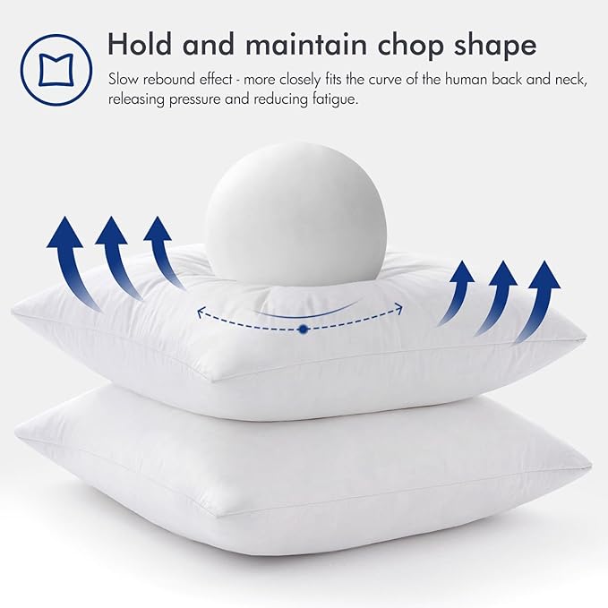 MIULEE Pillow Inserts 20x20, Down Feather Throw Pillow Inserts, Premium Fluffy - Image 5