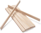 Wood Strips Trim Slats for Crafts, Square Wooden Dowels Wooden Sticks for Crafts by Coowayze