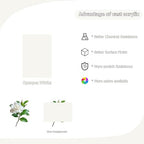 2 Pack 8'' x 12'' Opaque White Acrylic Sheet, 3mm Thick Acrylic Plexiglass - Image 5