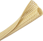 10ft - 1/2 inch Braided Cable Management Sleeve Cord Protector - Self-Wrapping by CrocSee