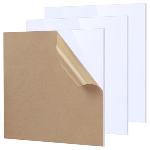 Adrattnay White Acrylic Sheets 1/8 Thick, Opaque Acrylic Sheets Acrylic Panel by WOODEXPERT