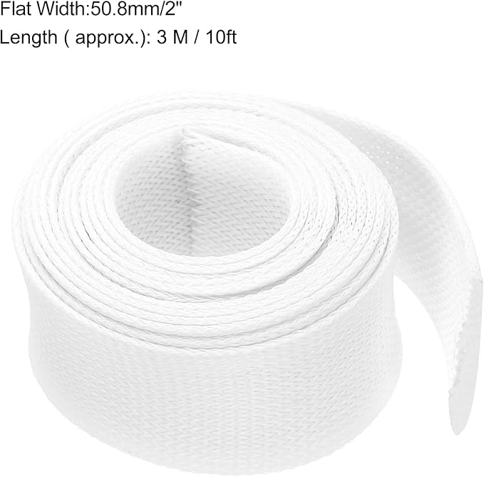 uxcell Expandable Sleeving, 2-inch 10ft Cable Sleeve - Image 3