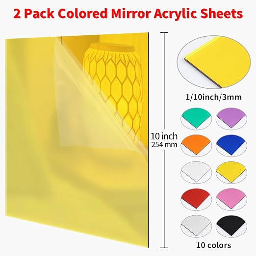 Mirror Acrylic Sheets 1/8 ” Thick - Image 2