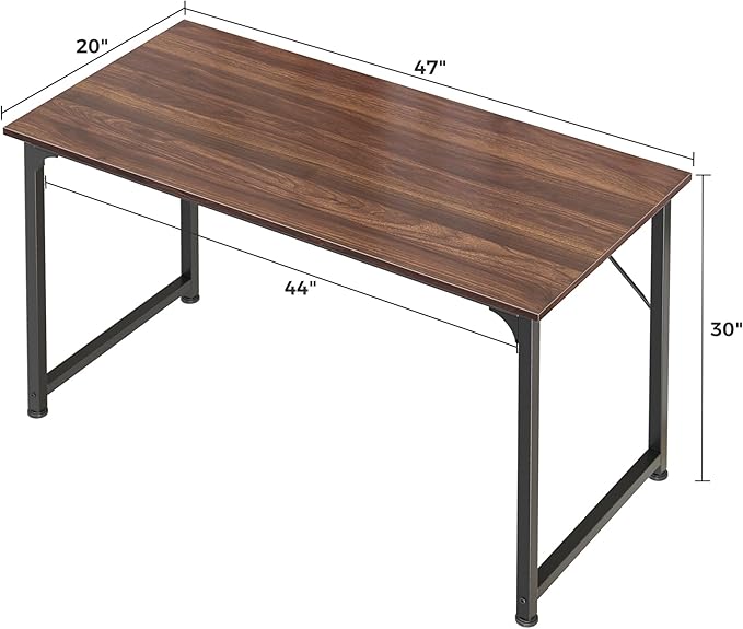 Huuger Computer Desk, 48 Inch Office Desk, Gaming Desk - Image 3