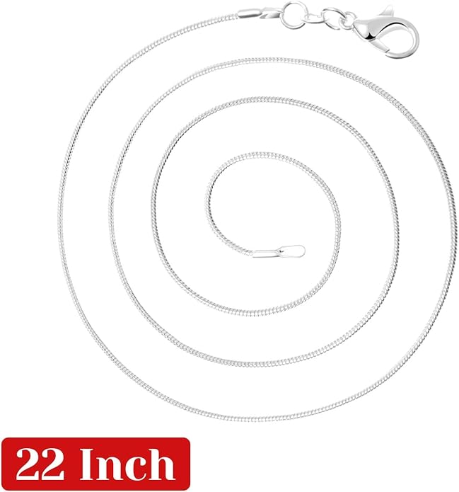 PAXCOO 25 Pack Chains for Jewelry Making, Necklace Chains Bulk Silver Plated - Image 5