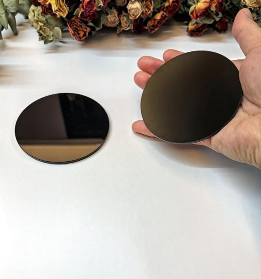Set of 20 Black Acrylic Discs, 1/8" Thick Round Circle Blanks 5" Diameter - Image 8