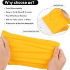 VINYL FROG Yellow Heat Transfer Vinyl Roll 12" x12ft Matte HTV Vinyl | Yellow - Image 2