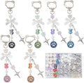 SUNNYCLUE 1 Box DIY 6 Sets Bear Bag Charms Keychain Making Kits Colorful Little by SUNNYCLUE