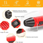 LDK Heat Gun for Crafting, Mini Dual Temp Hot Air Gun Tool - Image 5