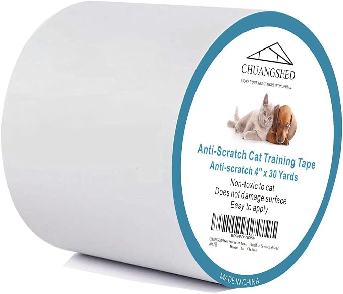 Chuangseed Anti Cat Scratch Tape, Transparent, Double Sided, Furniture Protector by CHUANGSEED