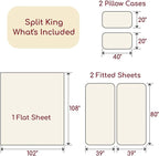 Mellanni Split King Sheets Set - Image 2