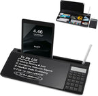 Small Glass Desktop Whiteboard Dry-Erase-Board by TSJOFFICE-WipeCleanThinkGreenWorkSmart