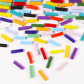 1 LB 5x20mm Glass Strips Mosaic Tiles by BuenoarteMosaicStone