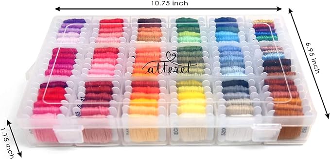 The Original 108-Color Embroidery Floss Kit – 99 Cotton & 9 Metallic Threads - Image 2
