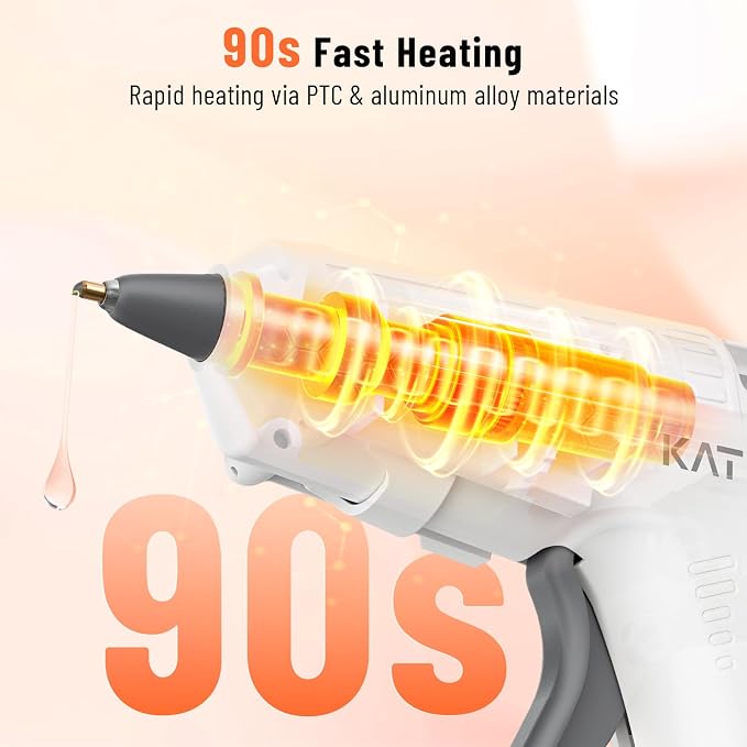 Katerk 3.7V Cordless Hot Glue Gun Kit - Image 3