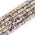 152pcs 4x2mm Genuine Dalmatian Jasper Heishi Disc Rondelle Spacer Stone Semi by LIFAVOVY