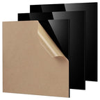 Adrattnay Black Acrylic Panels 1/8 Thick, Opaque Acrylic Panels by WOODEXPERT