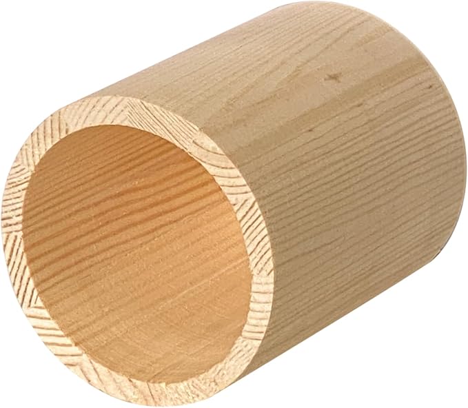 Cregugua 12-Pack 4 Inch Round Wood Pen Holder Unfinished Wooden Pencil Holder - Image 3