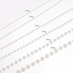10mm Pearl Strands, 9 Yds of Lvory Fake Beads Garland Spool Roll - Image 4