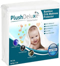 PlushDeluxe Crib Mattress Protector, 100% Waterproof, Ultra Soft Viscose Made by PlushDeluxe