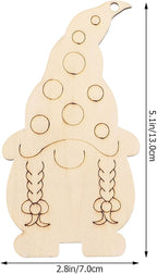 FOMIYES 40Pcs Christmas Wooden Gnome Hanging Decorations - Image 7