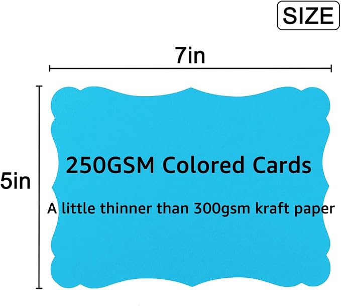 50 Pack Blank Kraft Greeting Cards, 5x7IN | Thick Cardstock Paper, - Image 2