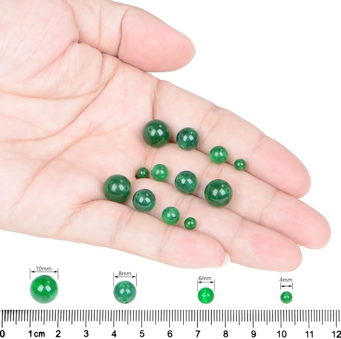 AD Beads Natural Gemstone Round Loose Beads 15" - Image 5