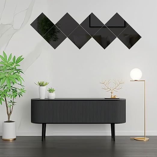 5 Pcs 12 x16 Inch Black Acrylic Mirror Sheet, 1/8 Inch Thick Opaque Glossy - Image 7